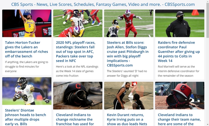 CBS Sports RSS feed