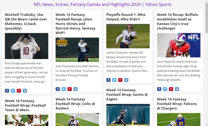 Yahoo Sports RSS feed