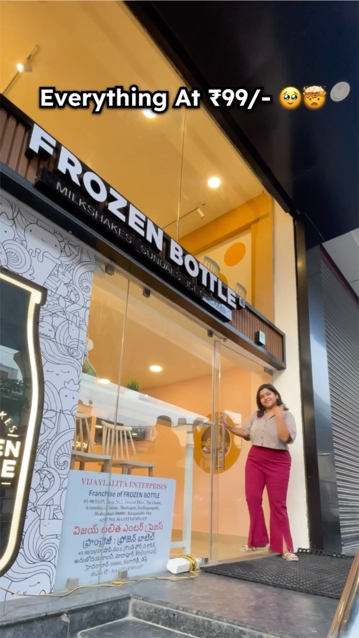 Welcome to newly opened @frozen_bottle outlet in Madhapur. 

They have an amazing 🤩 offer this Friday, Saturday & Sunda...
