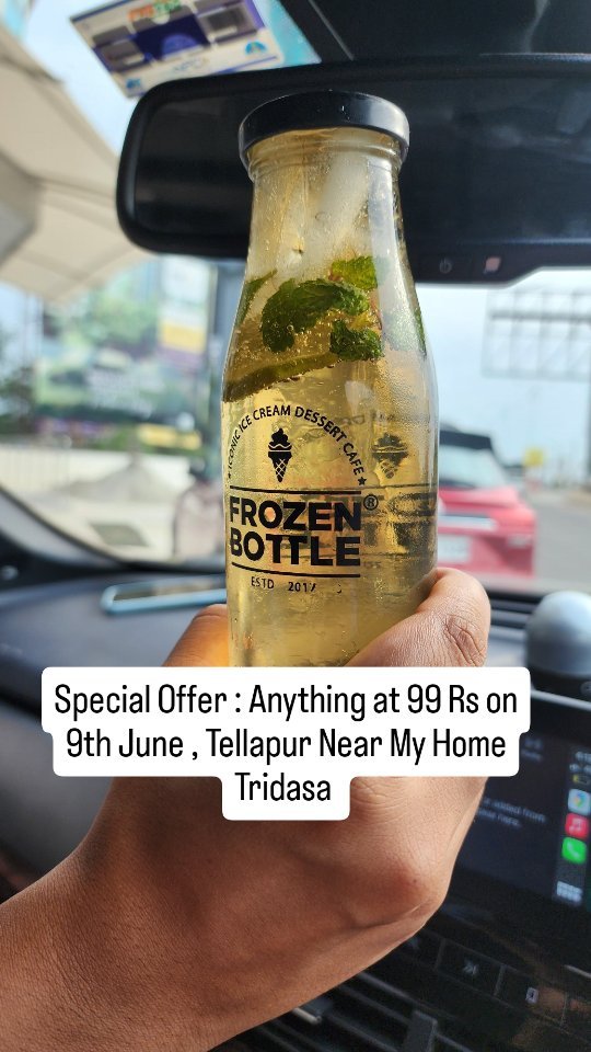 Welcome to Newly opened @frozen_bottle store in Tellapur !! They are running lucrative offer of Anything at 99 Rs only o...