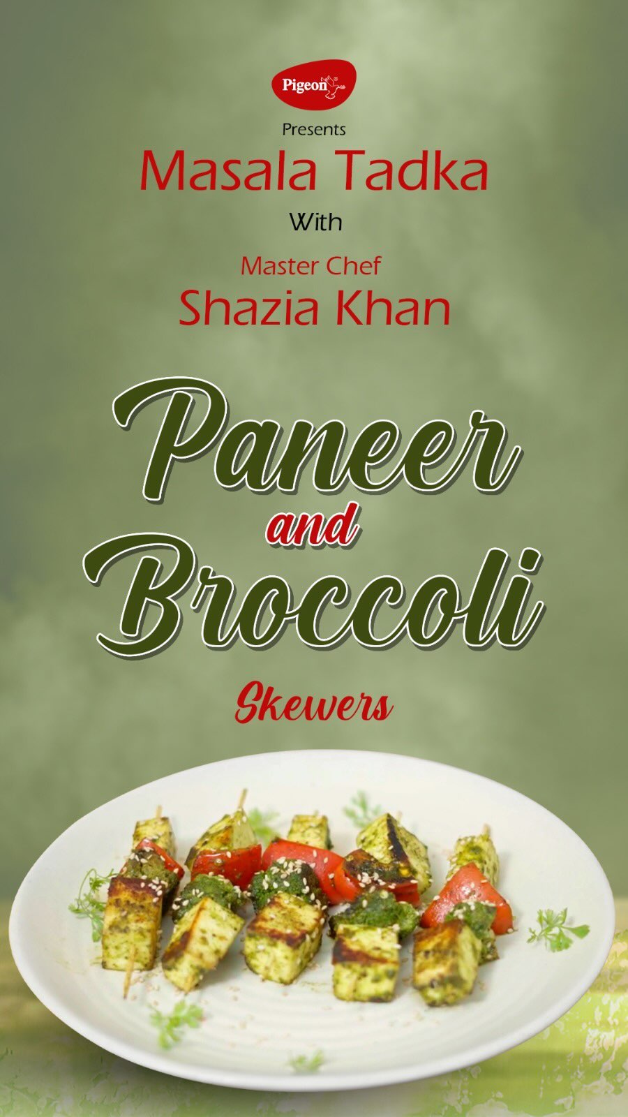 Paneer & Broccoli Skewers by MasterChef Shazia Khan!
Get ready for a burst of flavor with these delicious and healthy pa...