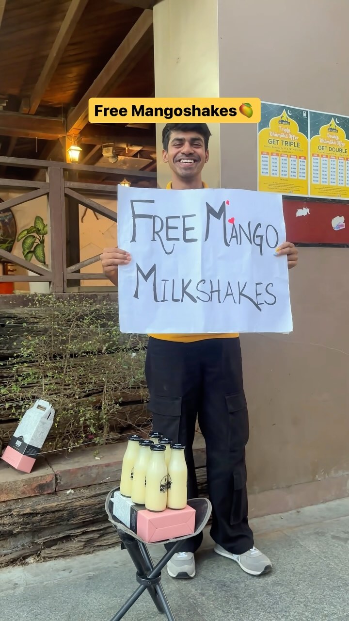 Free Mango Milkshakes with a Twist😂🥭 send it to someone who deserves it✨

#free #fun #entertainment #memes #meme #funn...