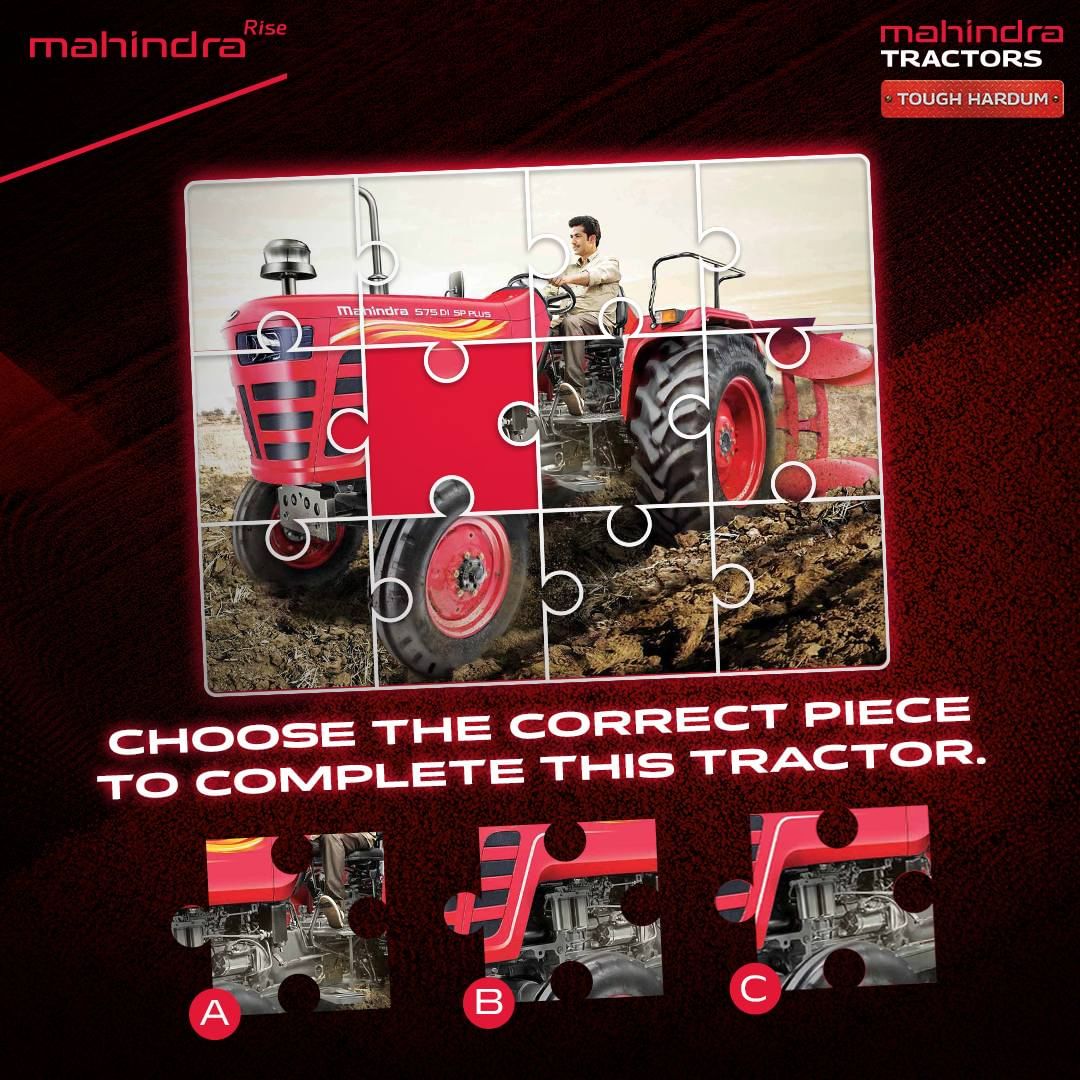 Did you guess it right? Put your answers in the comments below!

#MahindraTractors #Mahindra #Quiz