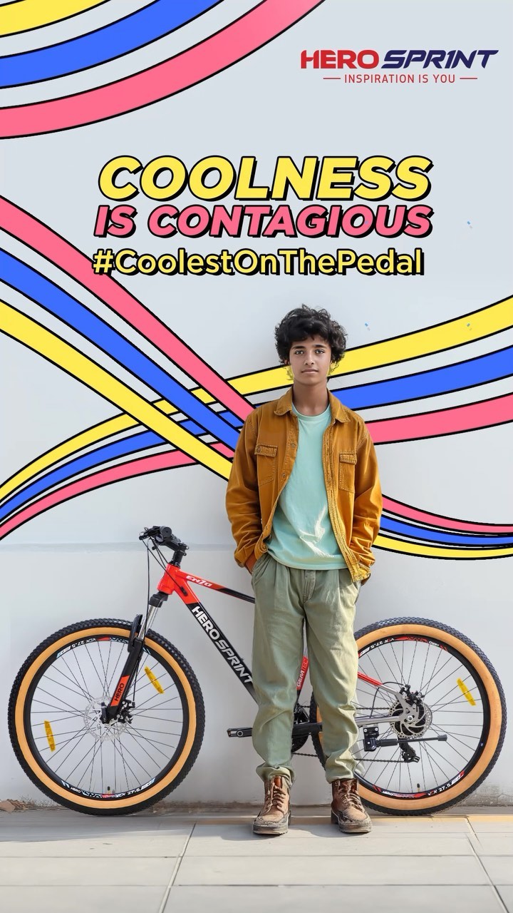 Carry your cool everywhere you ride, and paint the world with your vibe.

#HeroCycles #Cyclinglife #CyclingClub #BikingS...