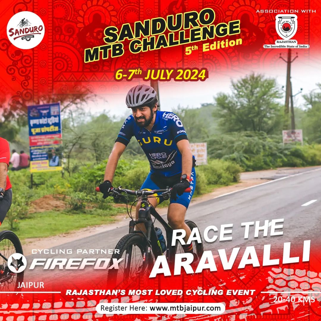 Join the SANDURO MTB CHALLENGE on July 7th, 2024 🤩 Race through the stunning Aravalli hills with your friends and creat...