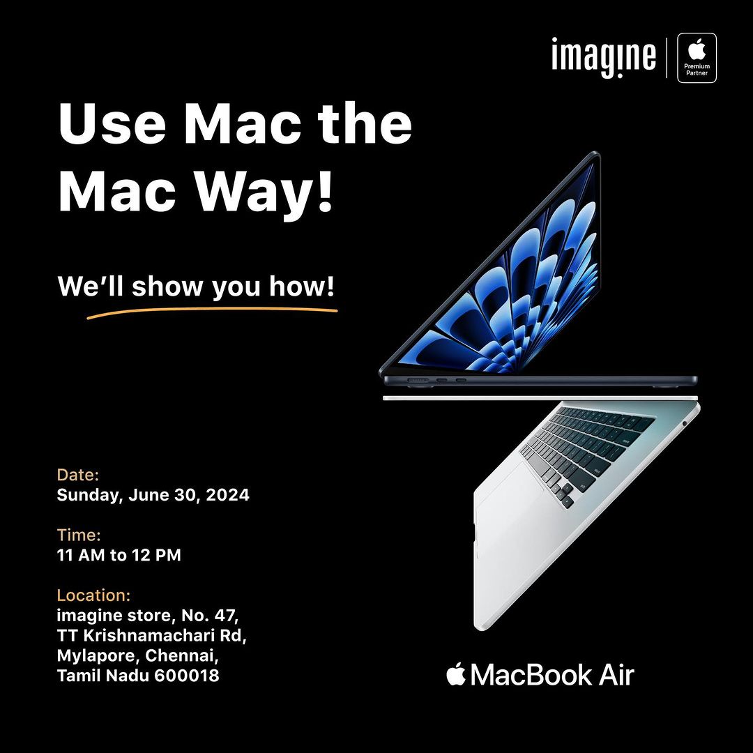 Hey Apple lovers—students, pros, designers, and filmmakers!

Get ready to supercharge your skills at our "Use Mac the Ma...