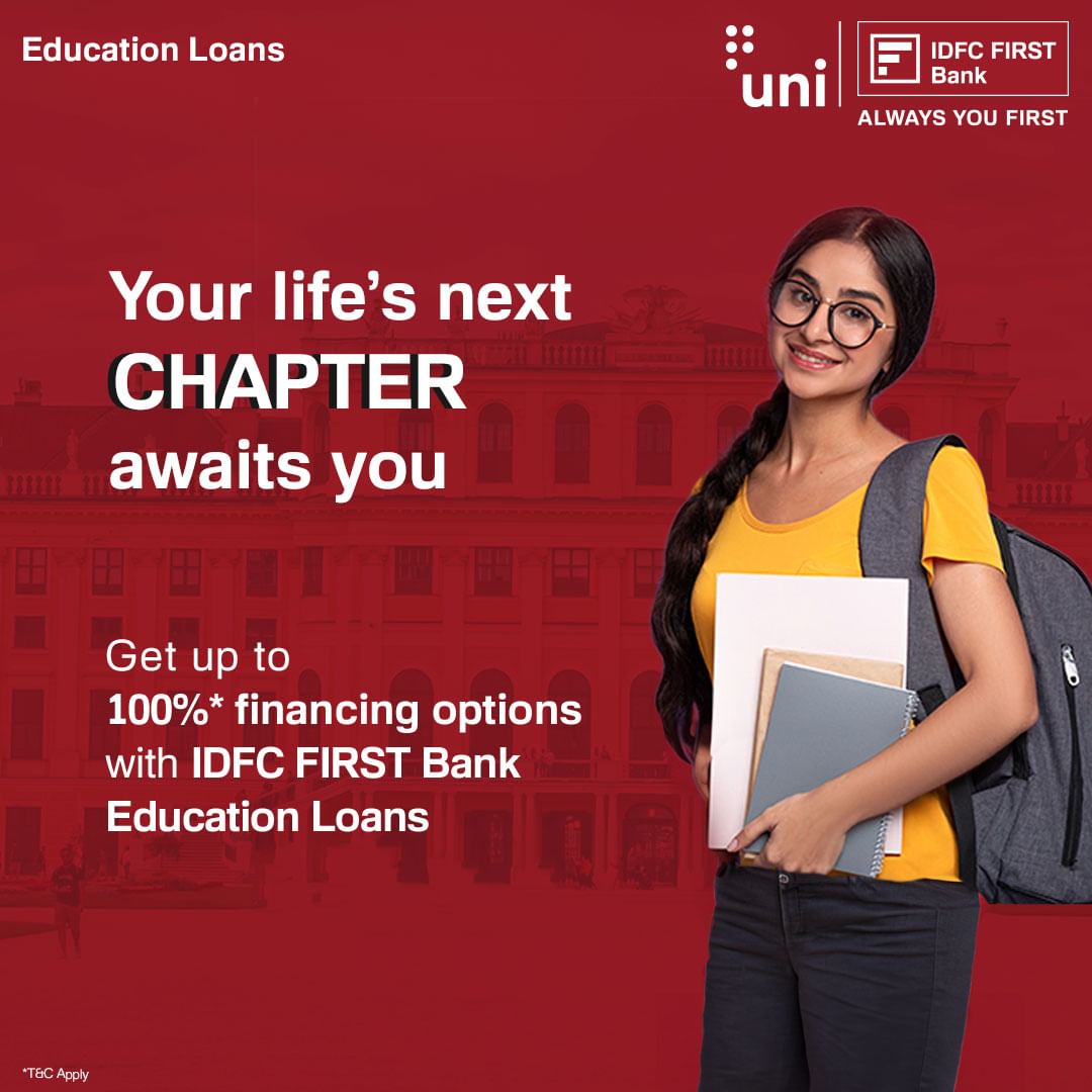 Don't just bookmark your dreams! Flip a new chapter in your academic journey with IDFC FIRST Bank Education Loans. Get 1...
