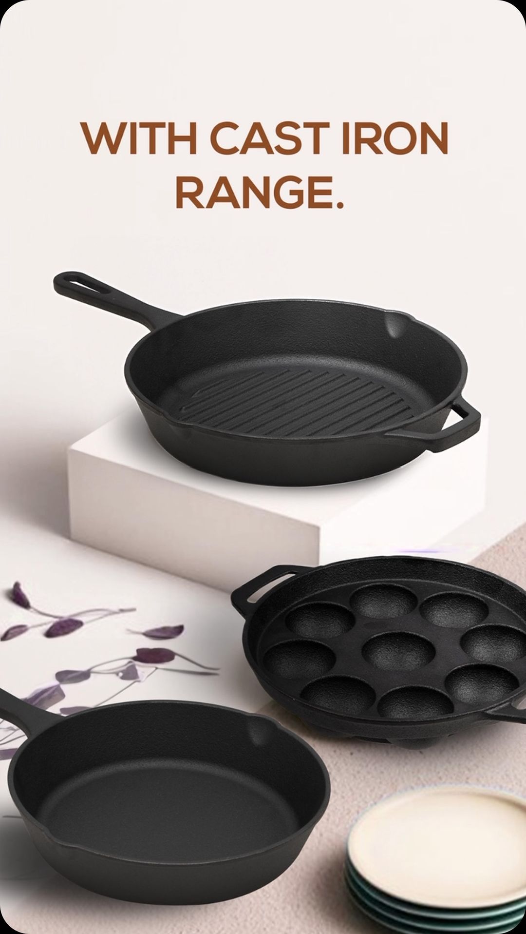 Get the cast iron range onboard in your kitchen & add the flavour of authenticity with health to everything you cook.

#...