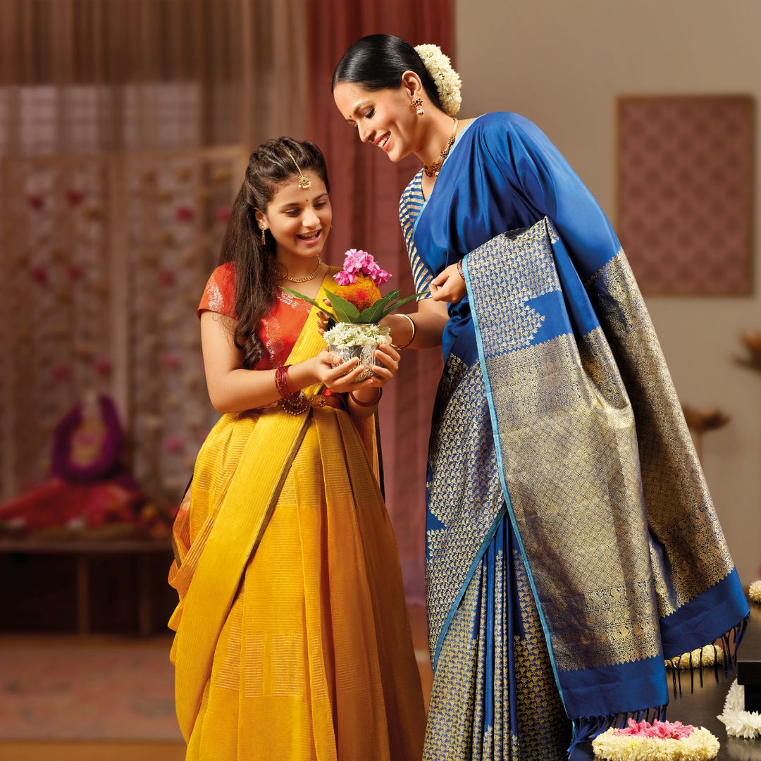 When we drape ourselves in the resplendent folds of timeless sarees, we weave together cherished memories and timeless t...