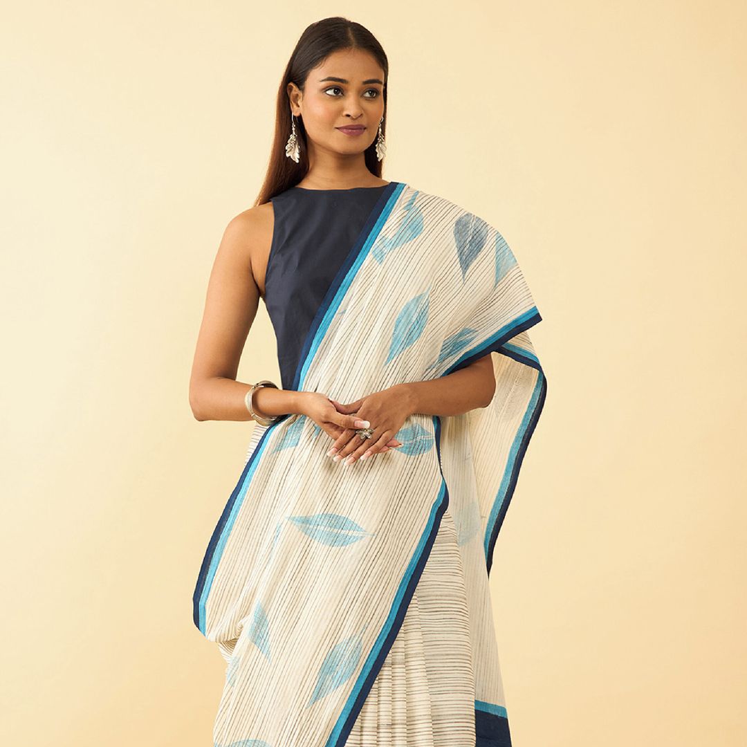 Introducing Taneira's latest Khadi collection, where nature's beauty intertwines with unique impression prints.⁣
⁣
The m...