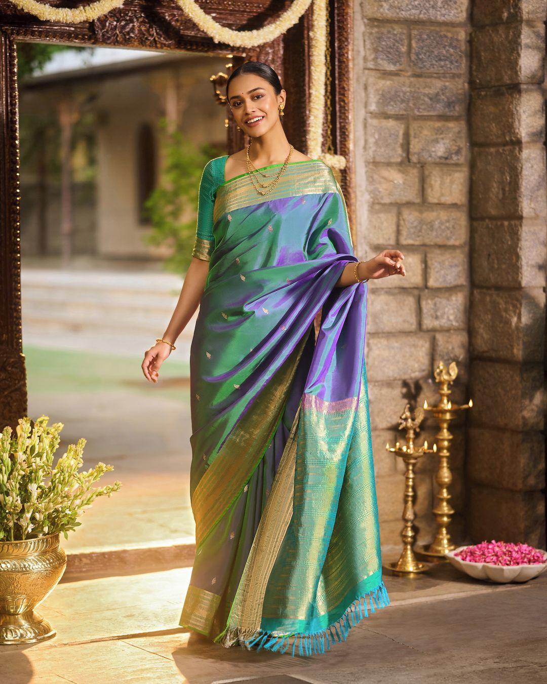 Introducing Apsara by Taneira, a collection of radiant celebration sarees crafted for your joyous, special moments.⁣
⁣
A...