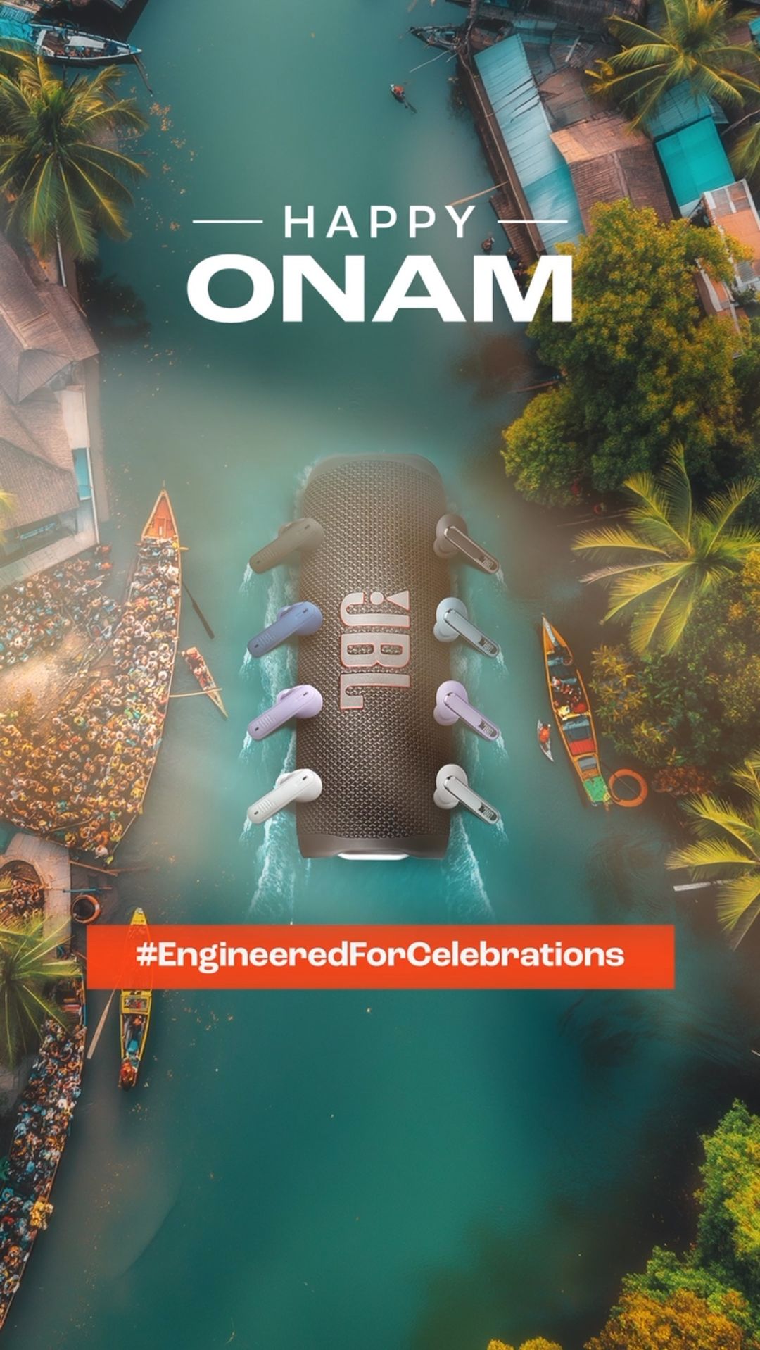 Keep the Onam festive spirits high with JBL’s signature sound! From the vibrant Pookalam to the energetic dances, let th...