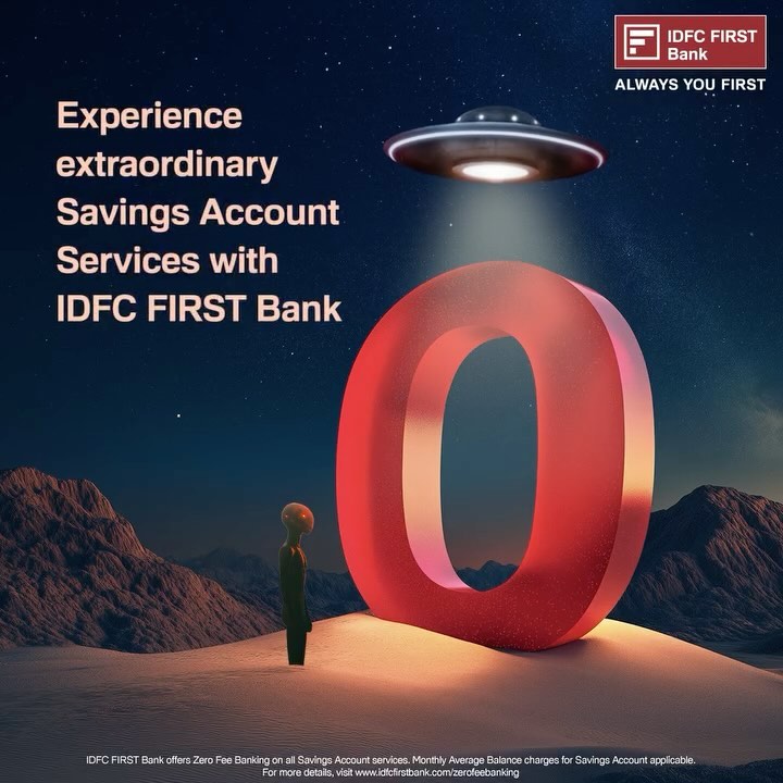 Even aliens agree that banking with IDFC FIRST Bank is truly exceptional. Enjoy Zero Fees on ALL Savings Account service...