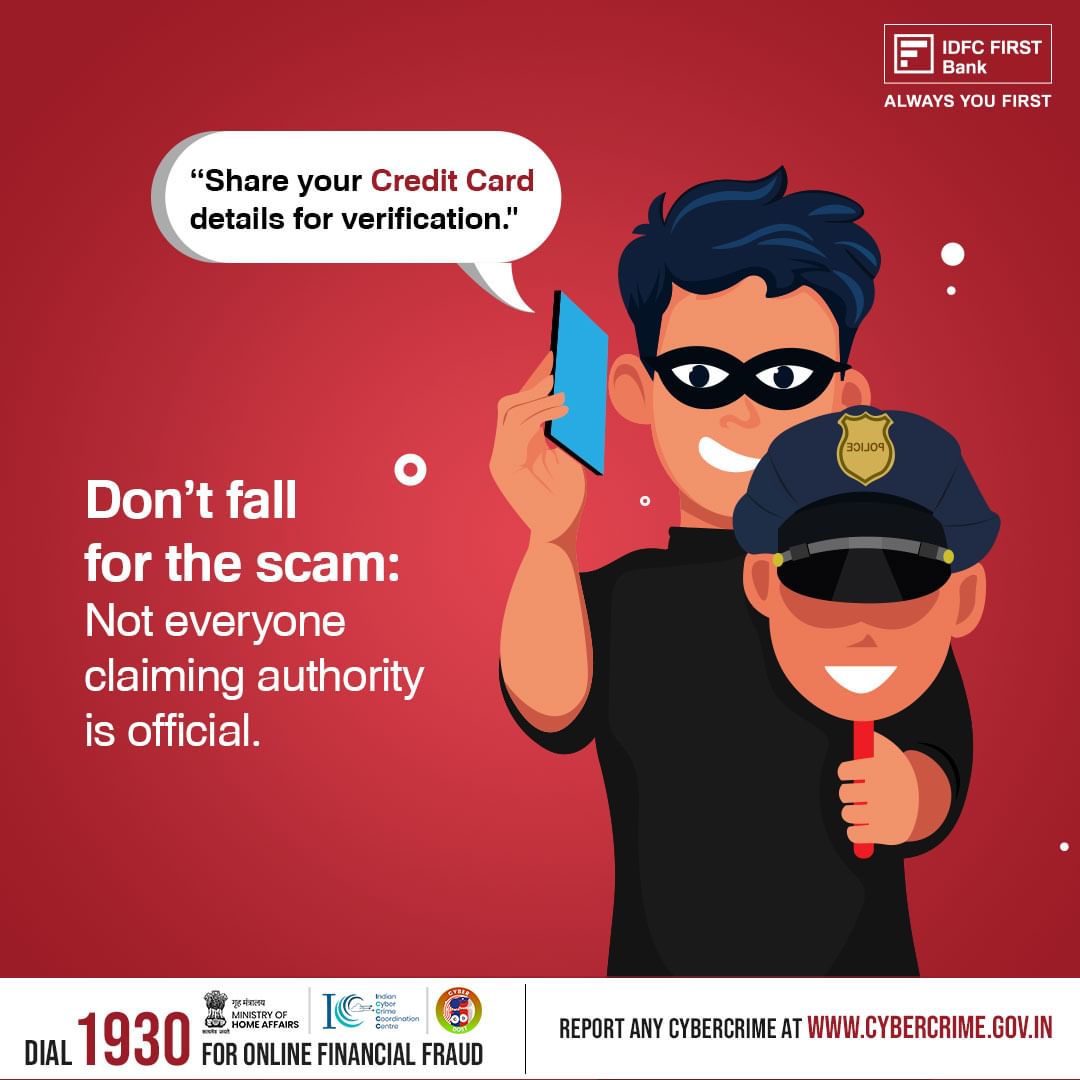 Always verify the identity of anyone claiming to be a government officer. Don’t let scammers ‘fish’ for your personal in...