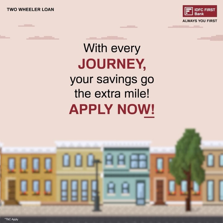 Save big, ride far! With IDFC FIRST Bank Two Wheeler Loans, make every journey rewarding. 

Apply now - link in bio!

#I...