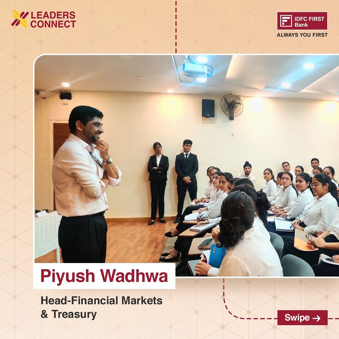 We recently conducted a Leadership Talk at JBIMS Mumbai, where Piyush Wadhwa, Head - Financial Markets and Treasury, del...