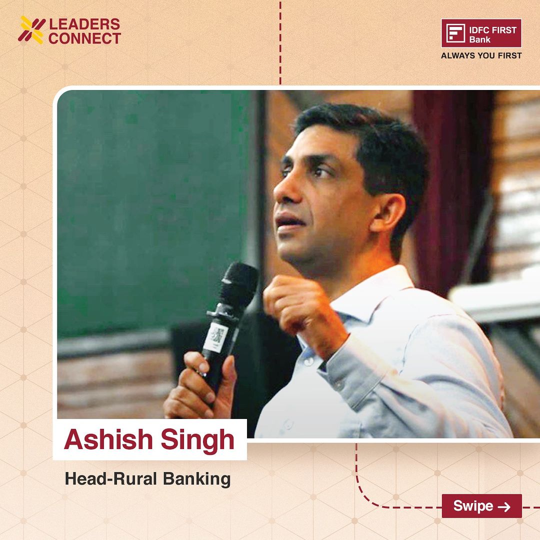 In our recent campus leadership talk at IRMA (Institute of Rural Management Anand), Ashish Singh, Head of Rural Banking ...