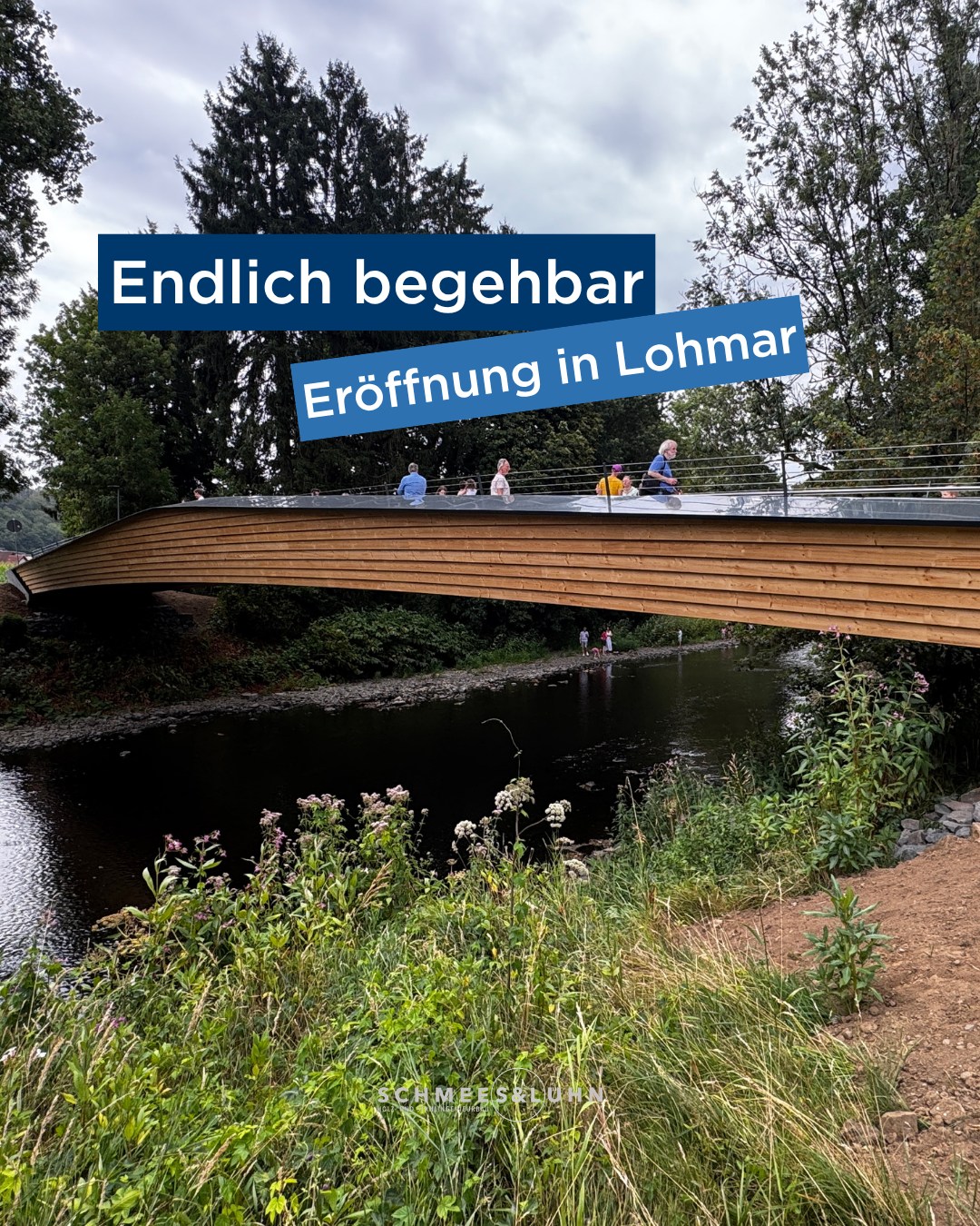 Freie Bahn in Lohmar! 🌉✨ Gestern kam es zum Lückenschluss in Naafshäuschen: Die neue Aggerbrücke steht und verbindet wi...