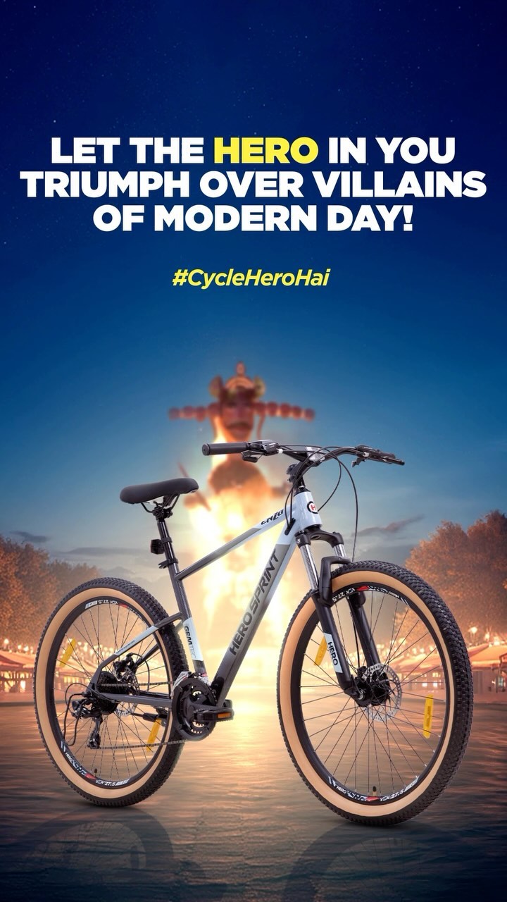 This Dussehra, let your cycle be the hero that conquers the challenges of today. Ride towards victory and triumph over e...