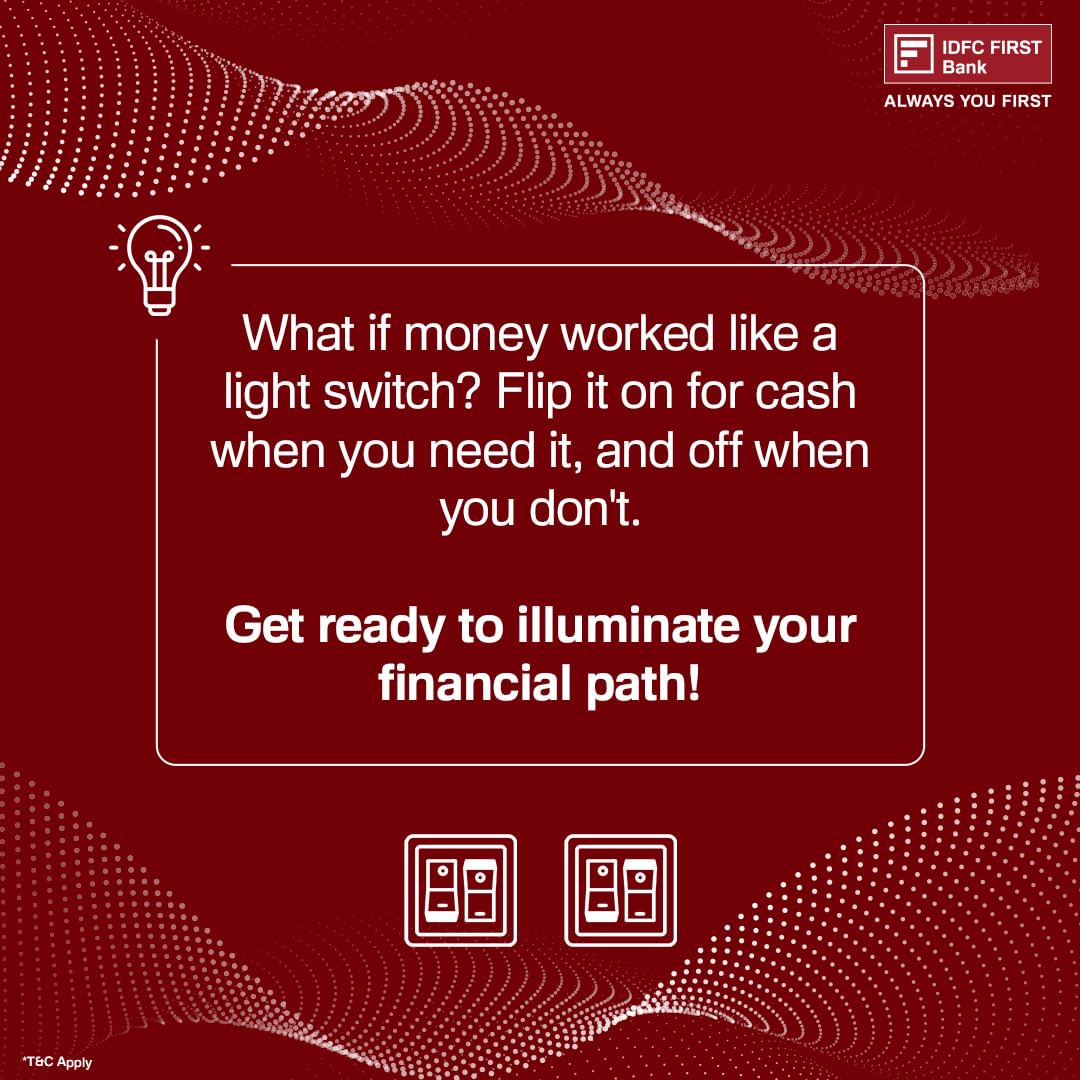 Get ready to illuminate your financial path by flipping the switch on for cash when you need it & off when you don't. Ge...