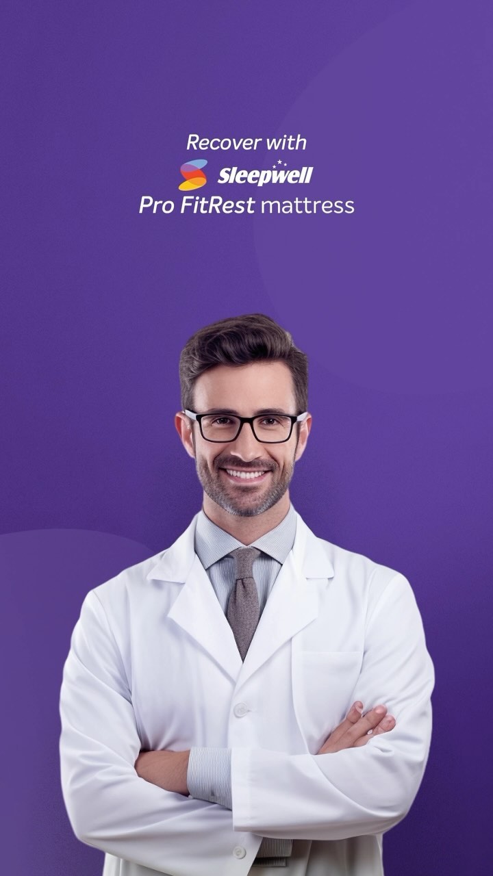 Experience unparalleled comfort with the Pro-Fitrest mattress, recommended by the Indian Association of Physiotherapists...