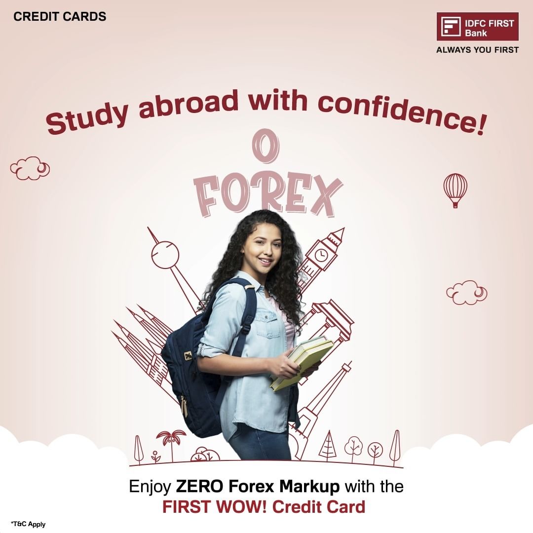Planning to study abroad? With the FIRST WOW! Credit Card, enjoy 0 Forex Markup, earn up to 4x reward points, and much m...