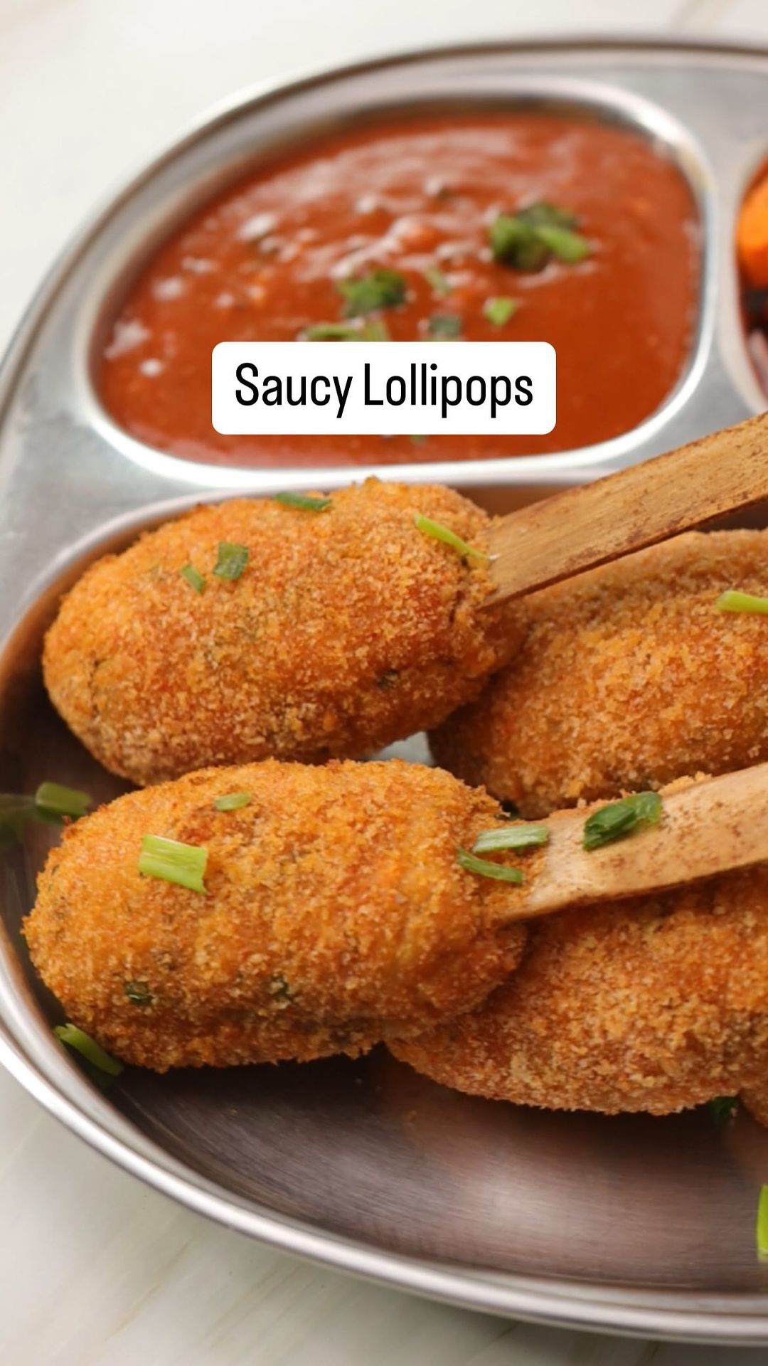 No Fry - Saucy Lollipops 😋 Here’s the detailed recipe! 

In a bowl, Add 
1/3 Cup Chopped Cabbage
1/3 Cup Chopped Capsic...