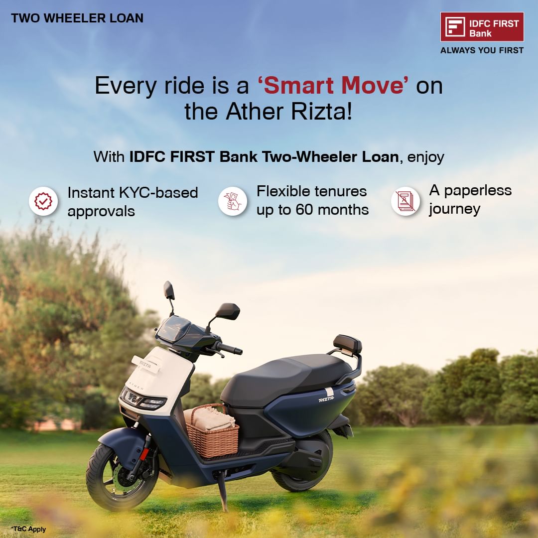 When you’re buying smart, make sure your financing is too! With our smart loans, ride the Ather Rizta and enjoy every jo...