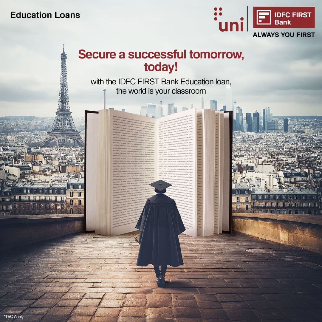 Take the right step toward your dreams! With IDFC FIRST Bank's Education Loan, we ensure every path leads to greater hei...