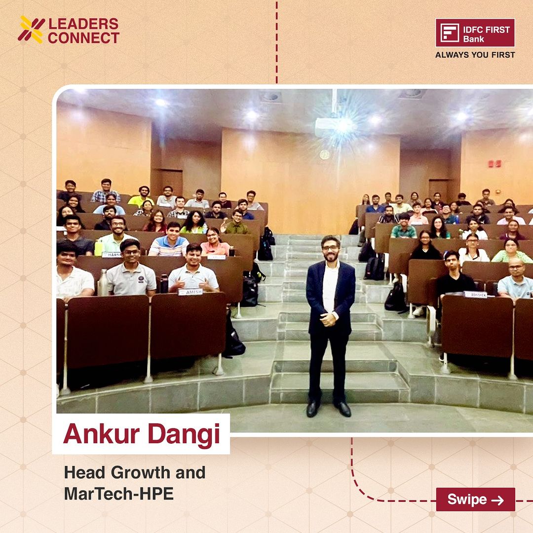 We recently conducted an inspiring session at IIM Calcutta! Ankur Dangi, Head Growth and MarTech- HPE at IDFC FIRST Bank...