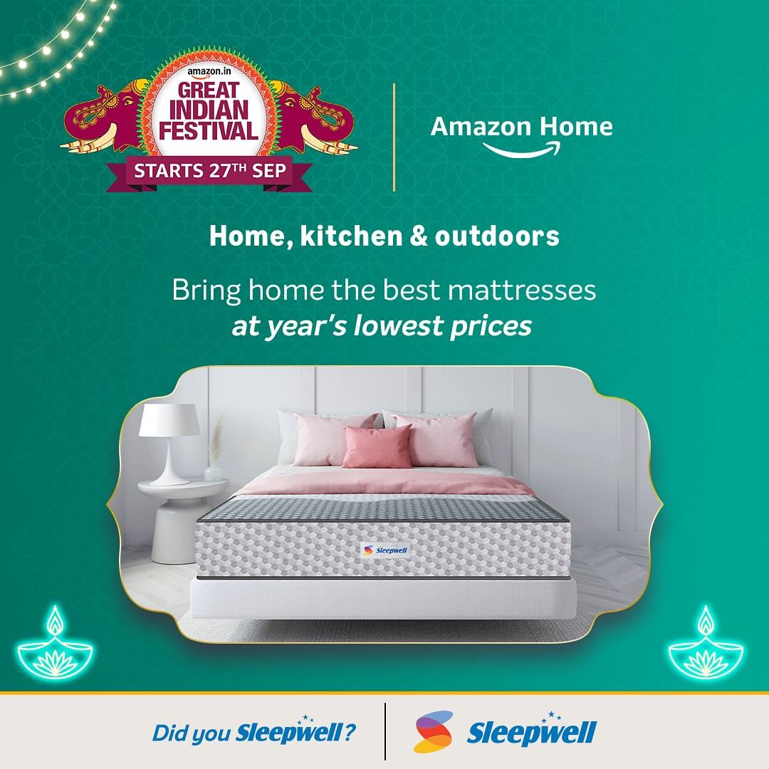 This Amazon Great Indian Festival sale, bring home the gift of comfort. Shop for Sleepwell’s Ortho Mattress, designed to...