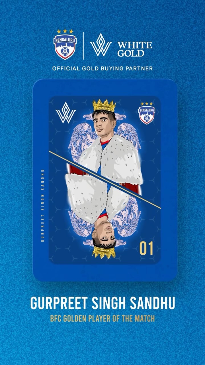 G̶o̶a̶l̶k̶e̶e̶p̶e̶r̶?̶
Gold Keeper! 

What a game by our big man in goal! 🔥 Gurpreet Singh Sandhu’s performance today m...