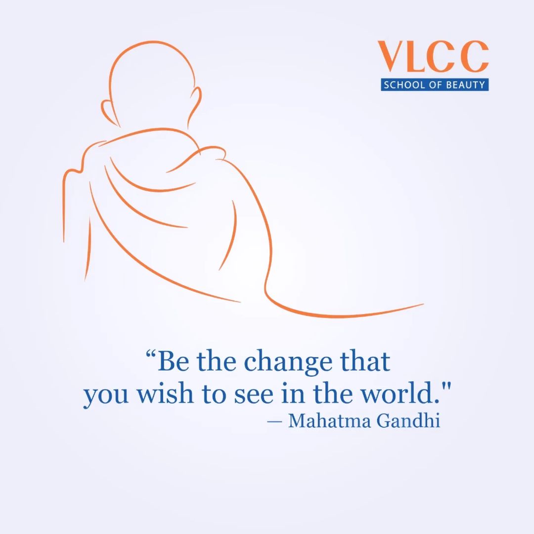 At VLCC School of Beauty, we believe in creating beauty that reflects inner peace and truth. 🌸 
This Gandhi Jayanti, le...