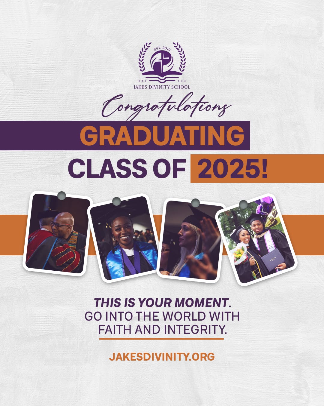 Success looks different for everyone — but one thing is certain: The right mindset is key. 

That’s why I’m so honored to recognize the @JakesDivinity Class of 2025! Their unwavering pursuit of personal goals, academic excellence, spiritual growth, and leadership development has inspired us all. 

Congratulations!

#TDJOnline #JakesDivinitySchool