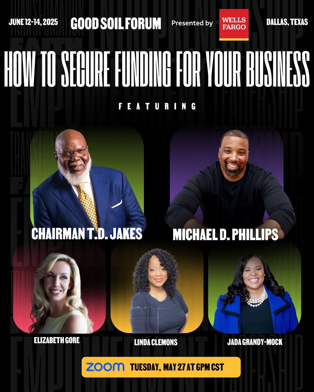 📣 TONIGHT at 6PM CT on Zoom — FREE MASTERCLASS

Access without trust is incomplete.

Tonight, I’m joining an unfiltered, truth-telling conversation on one of the greatest barriers entrepreneurs still face: capital access—and the trust it takes to unlock it.

This isn’t another panel. It’s a Masterclass for founders, creatives, and leaders who are tired of chasing capital and ready to build real credibility, access real tools, and make real moves.

Michael Phillips and I will be joined by:
 🔹 Jada Grandy-Mock – Finance & impact powerhouse
 🔹 Elizabeth Gore – Co-founder of Hello Alice
 🔹 Linda Clemons – Sales + nonverbal comms expert
 🔹 Sonya Hapson – Sharing a testimonial from the journey, for the journey

We’re sharing what the playbook really looks like.

If you’re building something—don’t miss this.
🕕 TONIGHT at 6PM CT
 📍 Zoom
 🎟️ Register now via the LINK IN BIO

Let’s move from vision to viability—together. 

#GoodSoilForum #CapitalReadiness #TDJakes #Entrepreneurship #FaithAndFinance