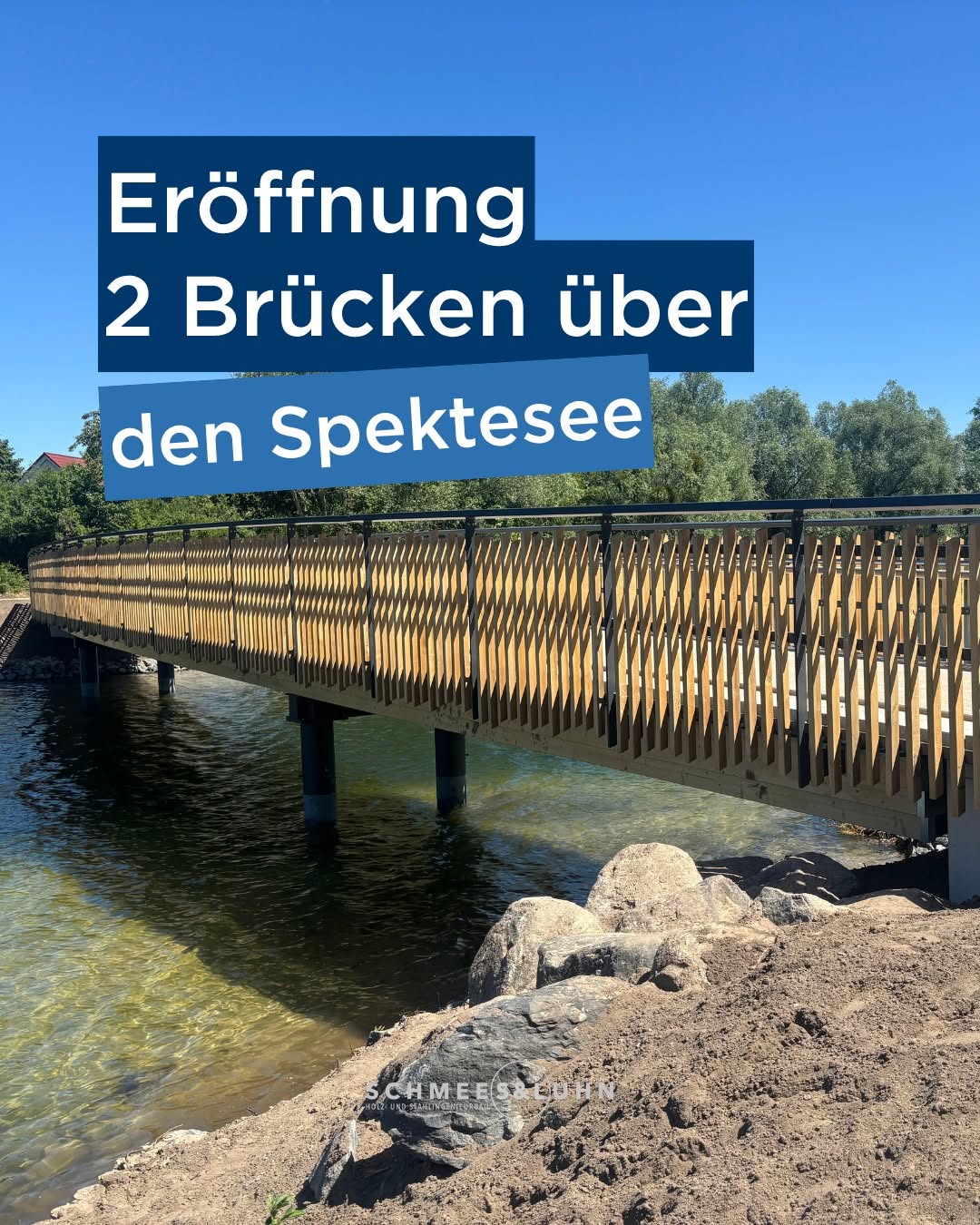 Grund zum Feiern: Nach dem Bau zweier von drei Brücken in Berlin Spandau stand nun die Eröffnung an! 🎉 Bei schönstem We...