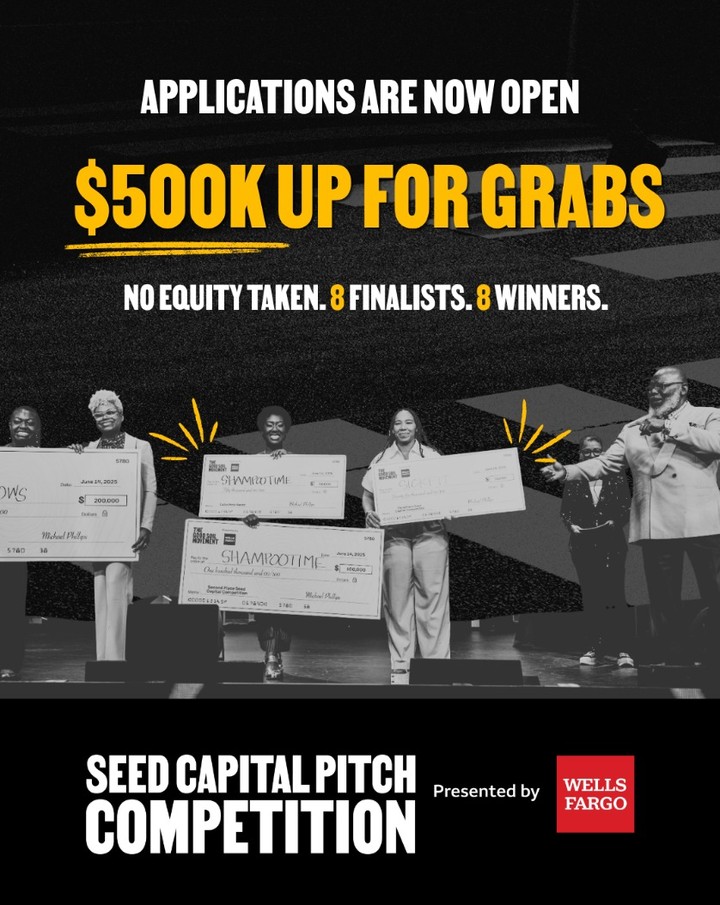 $500,000. No equity taken. Every finalist wins.

Last year's winners are proof of what's possible on that stage. The Seed Capital Pitch Competition, presented by Wells Fargo, is back. This year’s winners could be you. 

Two tracks. Eight finalists all walk home with capital, including the grand prize of $150,000. Awards are decided LIVE in Dallas this October.

Applications are open now. Comment PITCH, and I'll send you the link to start today. 

Applications close July 30 at 6:00 PM ET.

#GSF26 #GoodSoilForum #Dallas