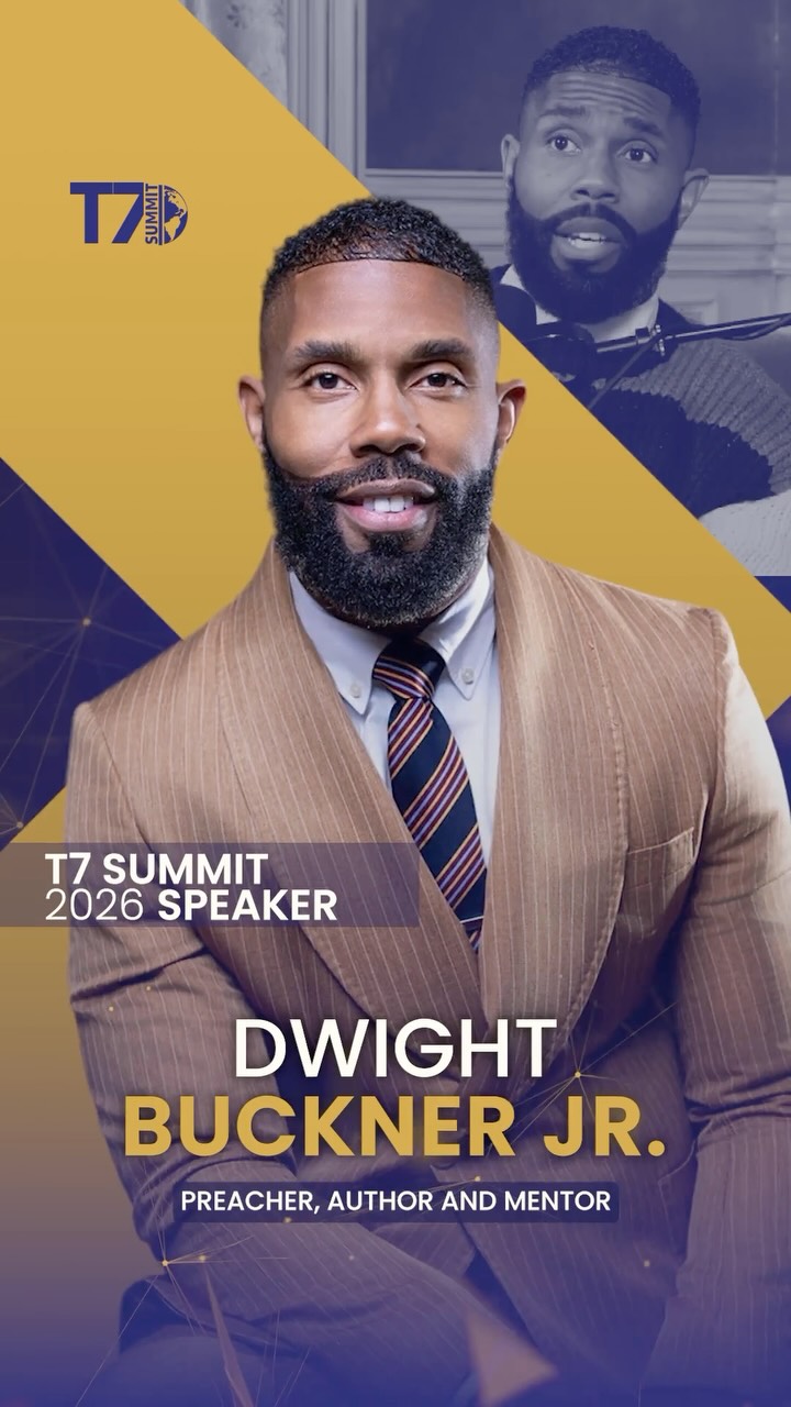The strongest leaders don’t just build successful careers—they build lives of purpose.

That’s the kind of conversation @pastordwightbucknerjr has dedicated his career to helping people navigate.

See why his message continues to resonate with leaders around the world at the T7 Summit, November 12–14.

Register at T7Summit.com or comment T7 below for the link.