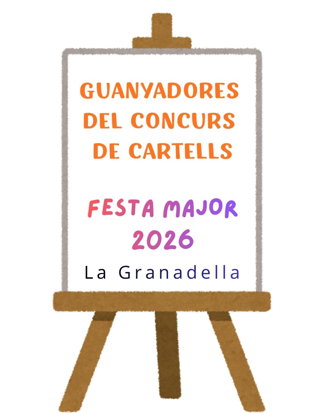 GUANYADORES DEL CONCURS DE CARTELLS DE LA FESTA MAJOR 2026
Ja tenim les guanyadores del Concurs de Cartells de la Festa Major 2026:

🥇 1r premi: Alessia Piantoni Miralles
🥈 2n premi: M. del Carmen Martínez Fresco
🥉 3r premi: Àneu Mascarilla Guiu

Enhorabona a les tres guanyadores i a totes les persones que han participat en el concurs!
Aquest any, els treballs presentats han estat de molta qualitat. Volem agrair la gran participació i felicitar tots els i les artistes per la seva creativitat, dedicació i talent.
El lliurament de premis tindrà lloc el dissabte de Festa Major, durant el ball.
Tots els treballs presentats estaran exposats al Centre Cívic durant la Festa Major.
La imatge guanyadora serà la que podreu veure als programes de mà de la nostra Festa Major!