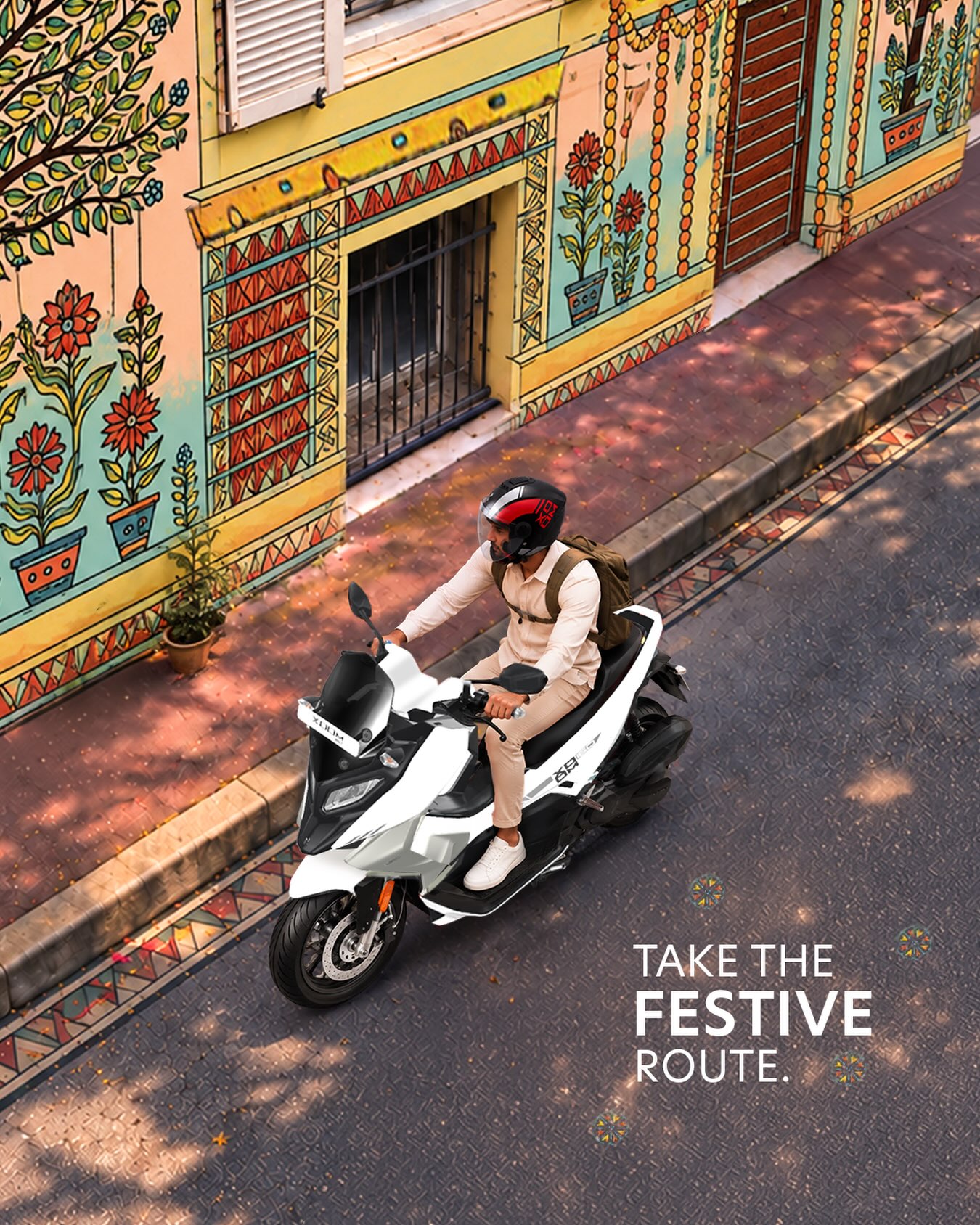 The festive season has entered the chat. And the streets? They’re playing along. ✨ [Xoom, Hero MotoCorp] #Xoom #HeroMoto...