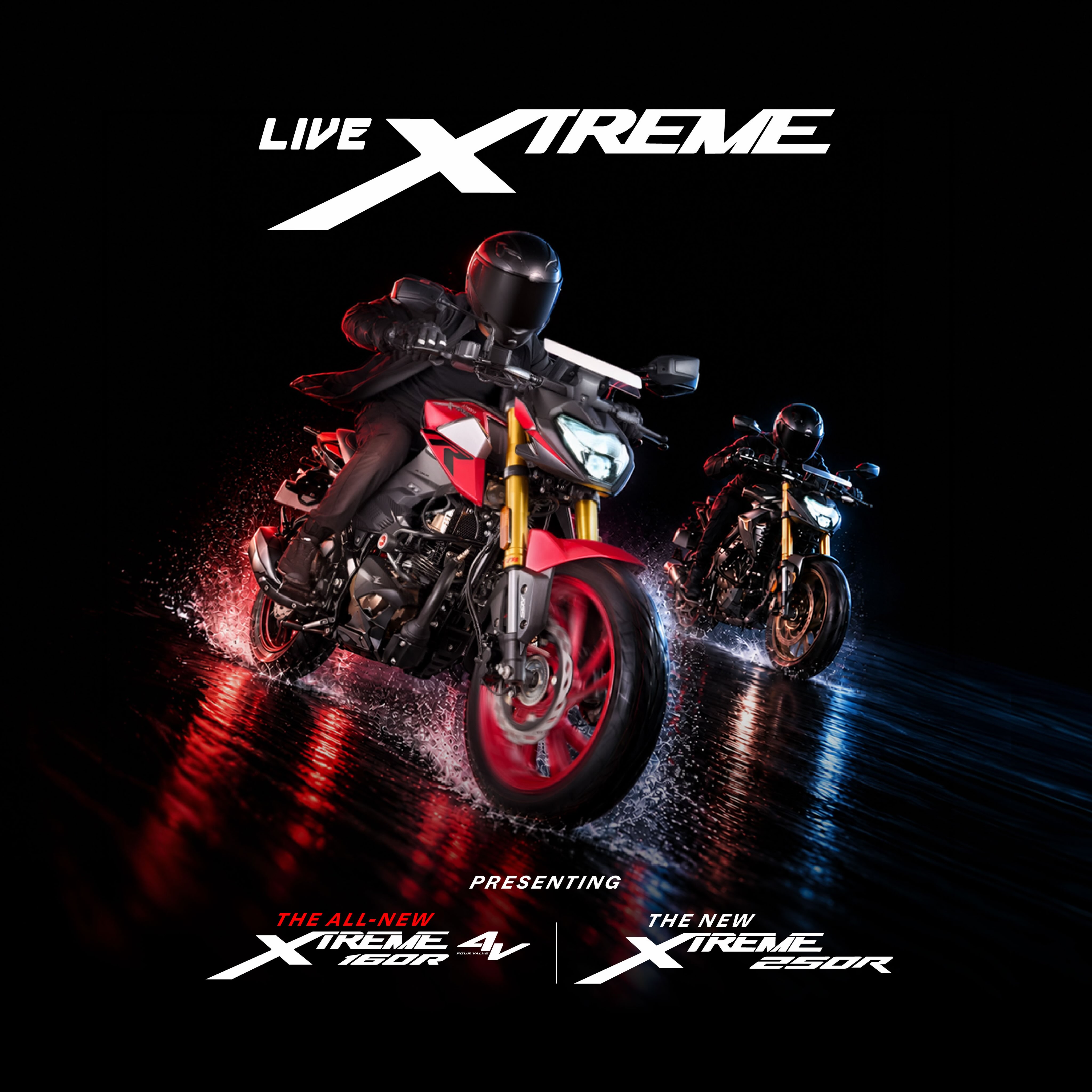 We are officially pulling the covers off the ultimate streetfighters in town: the all-new Xtreme 160R 4V and the new Xtr...