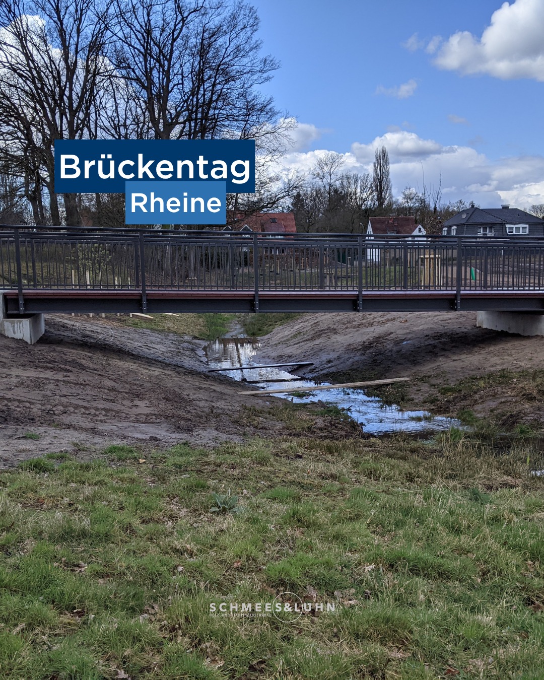Donnerstag ist Brückentag – und heute befinden wir uns in Rheine! 🌉 Hier im Baugebiet Eschendorfer Aue verbindet eine m...