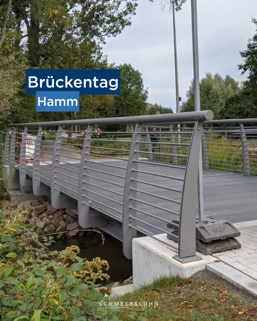 Donnerstag ist Brückentag – und heute befinden wir uns in Hamm! An der Fährstraße überspannt unsere Fuß- und Radwegbrück...