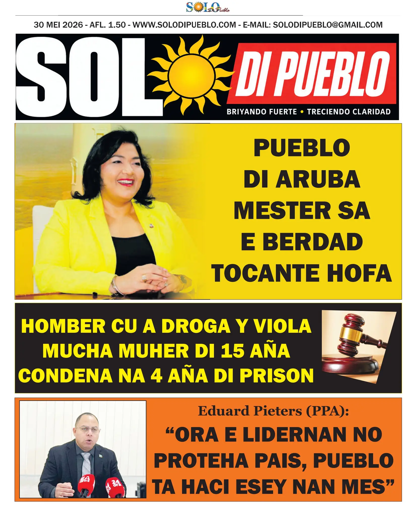 Portada Solo di Pueblo 29 Mei 2026