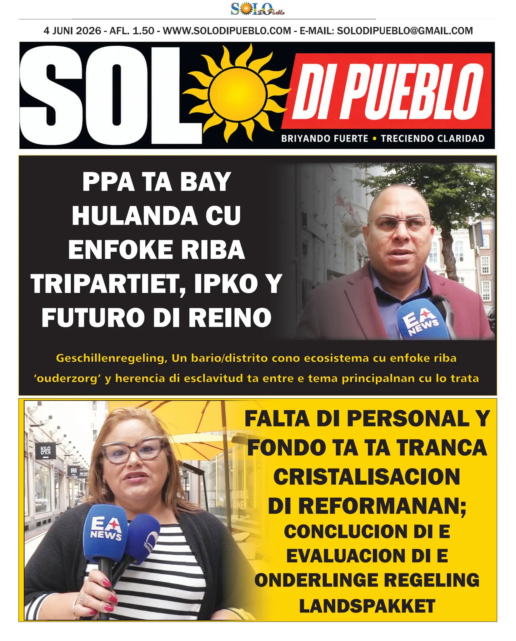 Portada Solo di Pueblo 3 Juni 2026