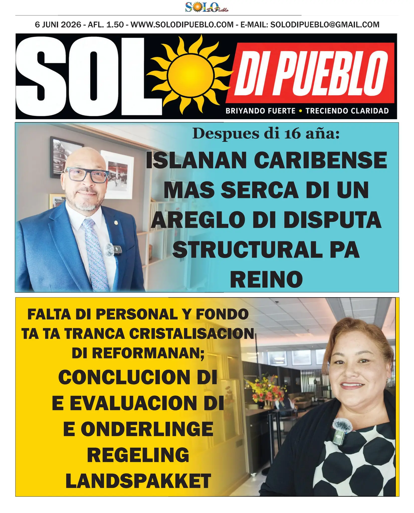 Portada Solo di Pueblo 5 Juni 2026