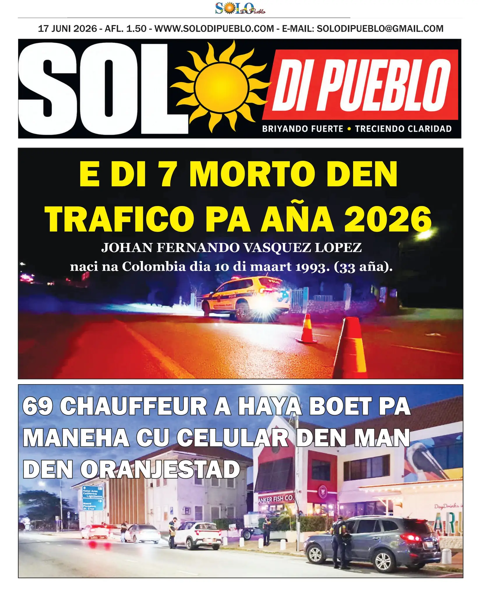 Portada Solo di Pueblo 16 Juni 2026