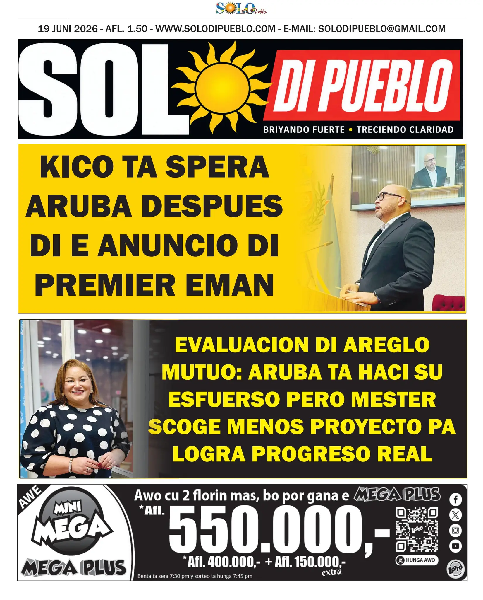 Portada Solo di Pueblo 18 Juni 2026