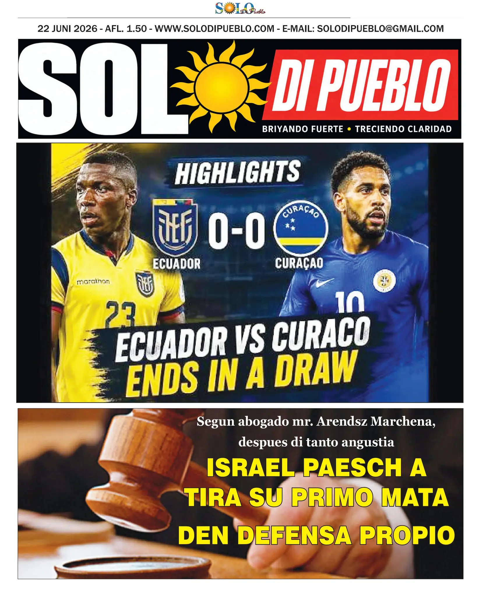 Portada Solo di Pueblo 21 Juni 2026