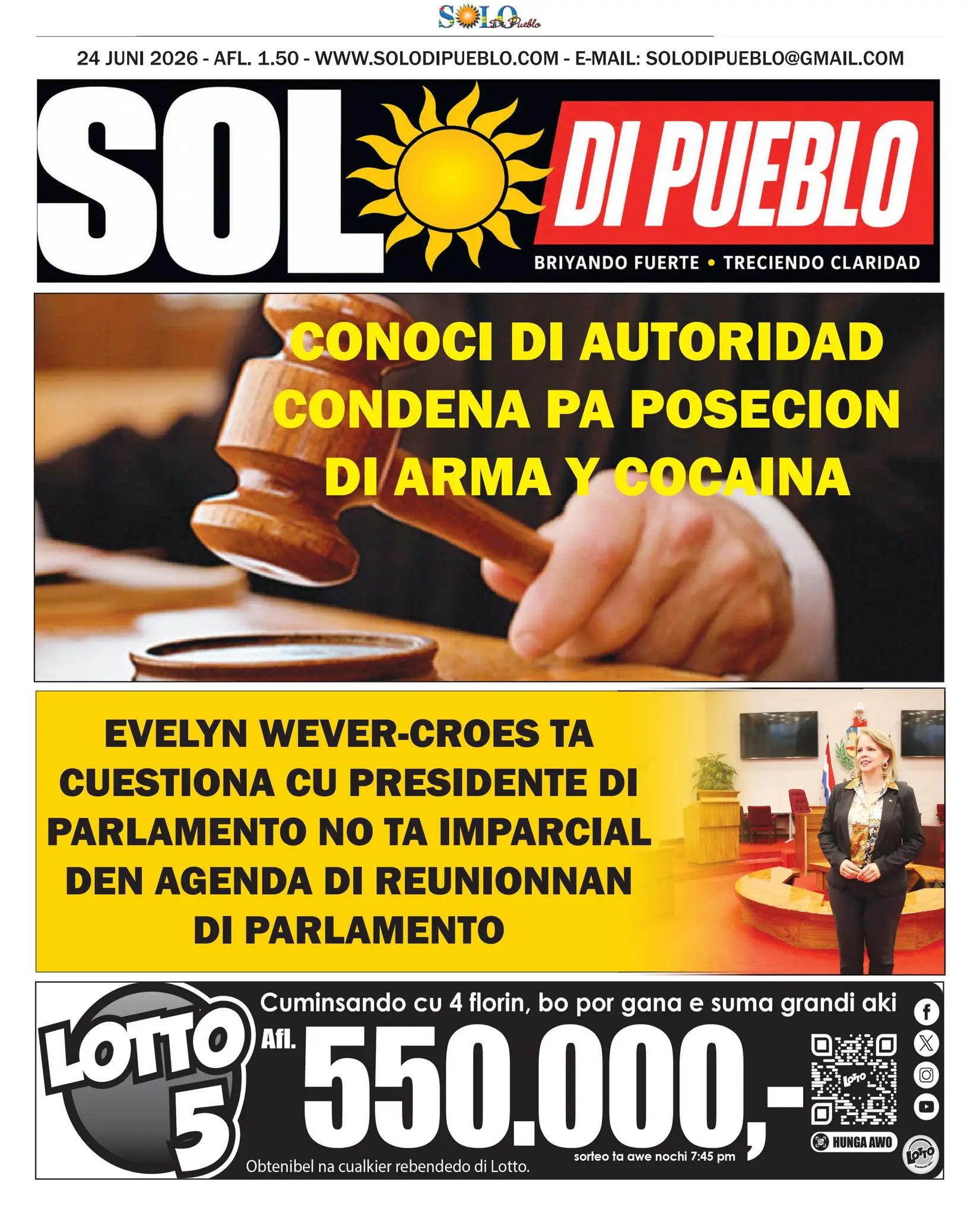 Portada Solo di Pueblo 23 Juni 2026